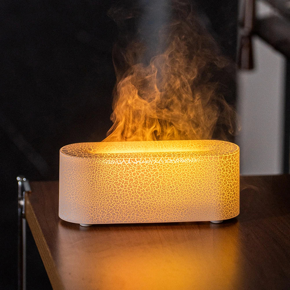 USB 7-Color Flame Humidifier & Aromatherapy Diffuser